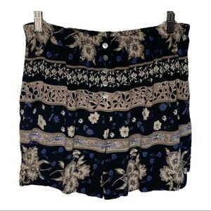 Vintage Studio Rayon Floral Shorts Sz Med